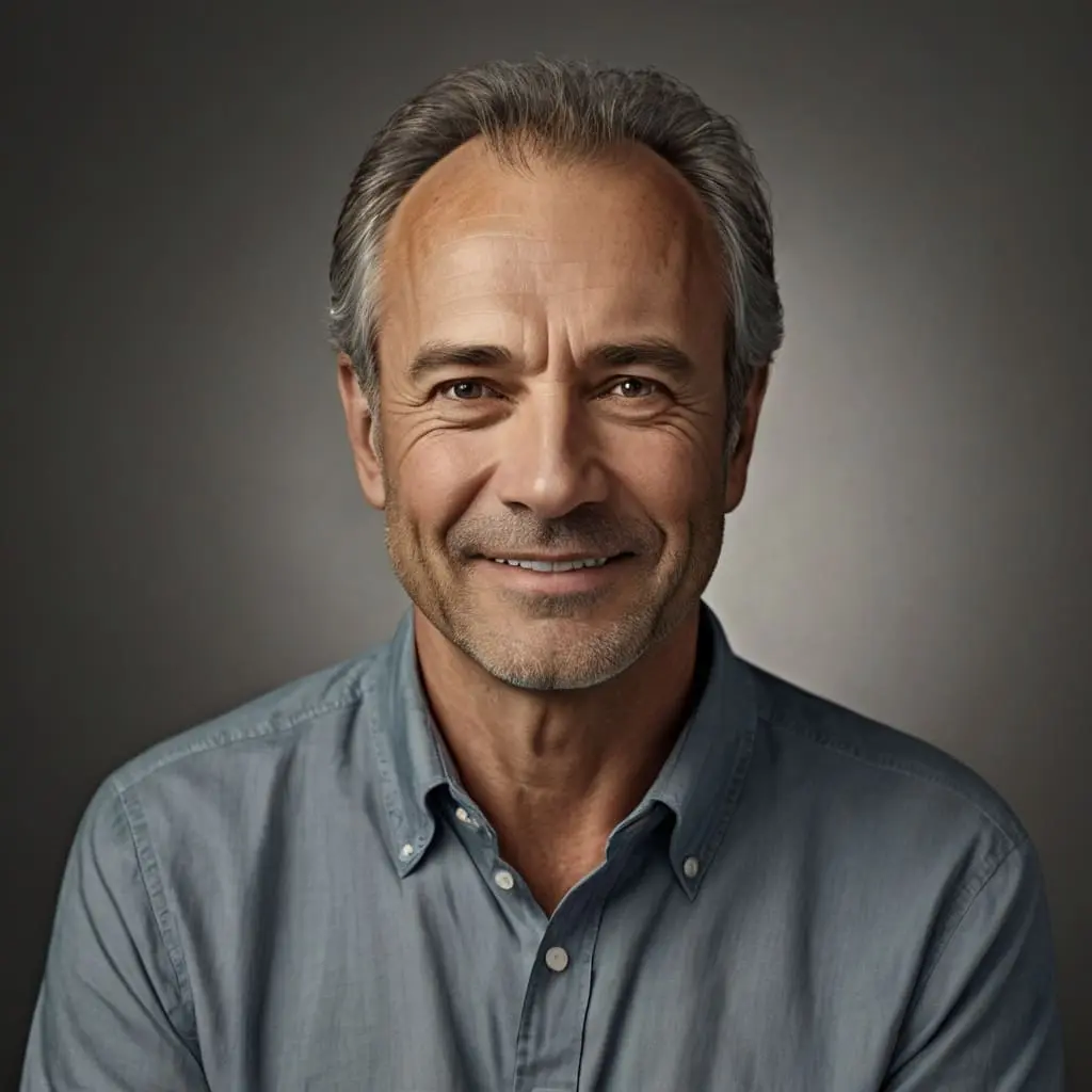 Retrato de estudio de Hugo Fernández